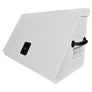 30 x 15 in. Steel Triangle Toolbox in White with Black accents