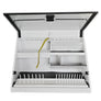 30x15 in. Triangle Toolbox and 31 in. 2-Drawer Utility Cart Combo in White