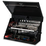 36 x 17 in. Steel Triangle® Toolbox Black with Black accents