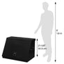 36 x 17 in. Steel Triangle® Toolbox Black with Black accents