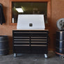 36 x 17 in. Steel Triangle® Toolbox in White