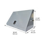 36 x 17 in. Steel Triangle Toolbox in Gray