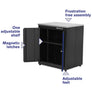 Armoire de base à 2 portes avec plan de travail en acier inoxydable
