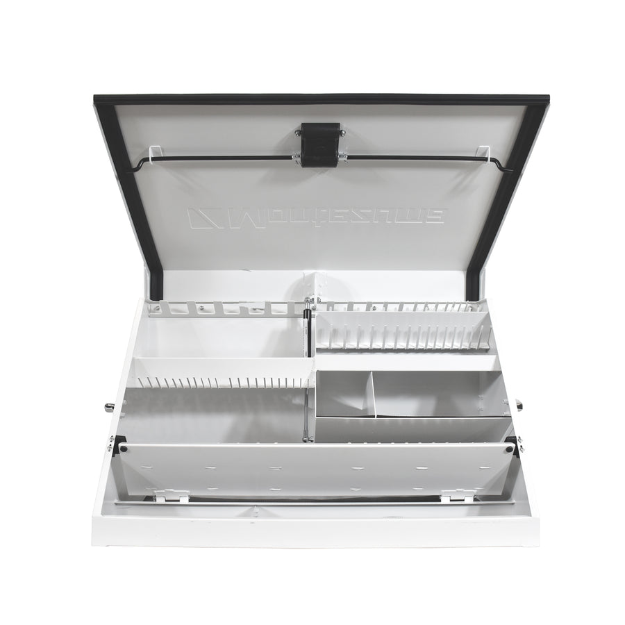 30 x 15 in. Steel Triangle Toolbox in White