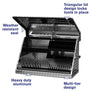 30 x 15 in. Aluminum Triangle Toolbox - Montezuma