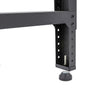 4 ft. Adjustable Height Steel Workbench with Pegboard Back Wall