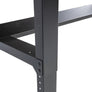 4 ft. Adjustable Height Steel Workbench with Pegboard Back Wall