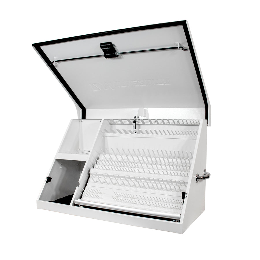 36 x 17 in. Steel Triangle Toolbox in White