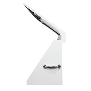 36 x 17 in. Steel Triangle Toolbox in White