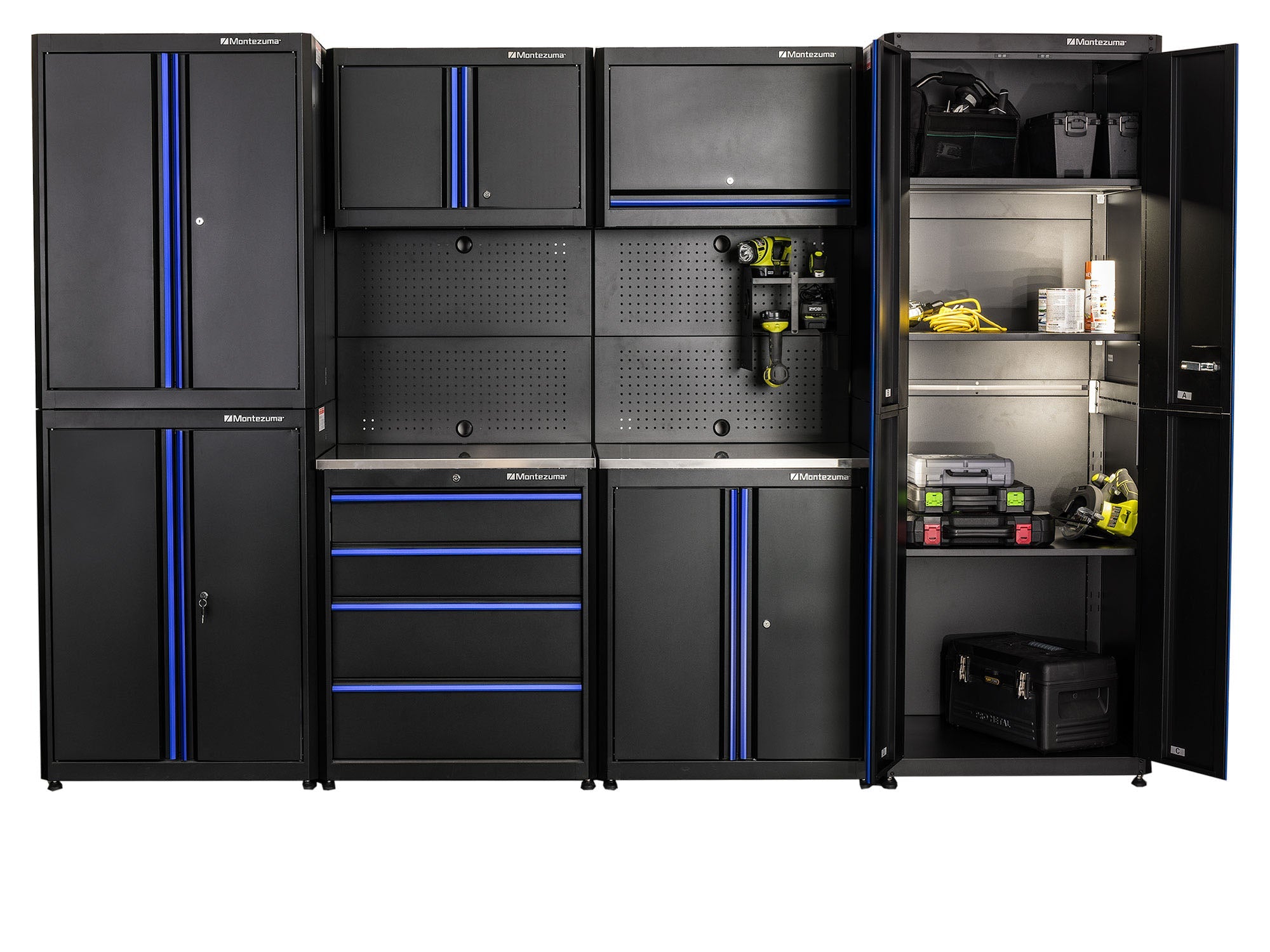 Montezuma garage storage cabinets and units