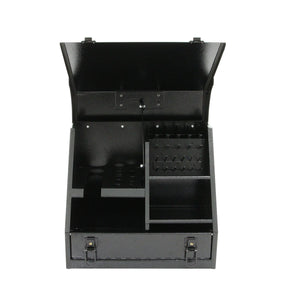 Mastercraft Portable Mini Steel Tool Box with 2 Drawers, Black, 10.83 Mastercraft Portable Mini Steel Tool Box with 2 Drawers, Black, 10.83