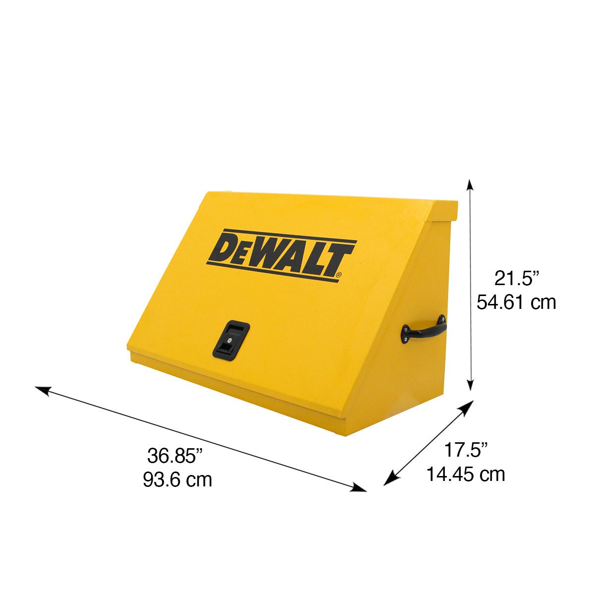 DeWalt 36 in. x 17 in. Triangle Toolbox in Yellow – Montezuma