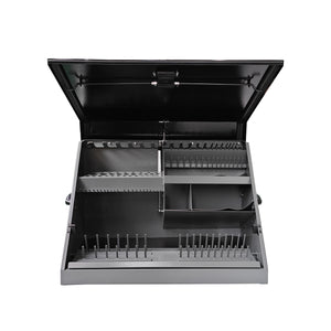 30 x 15 in. Steel Triangle® Toolbox in Black and Gray
