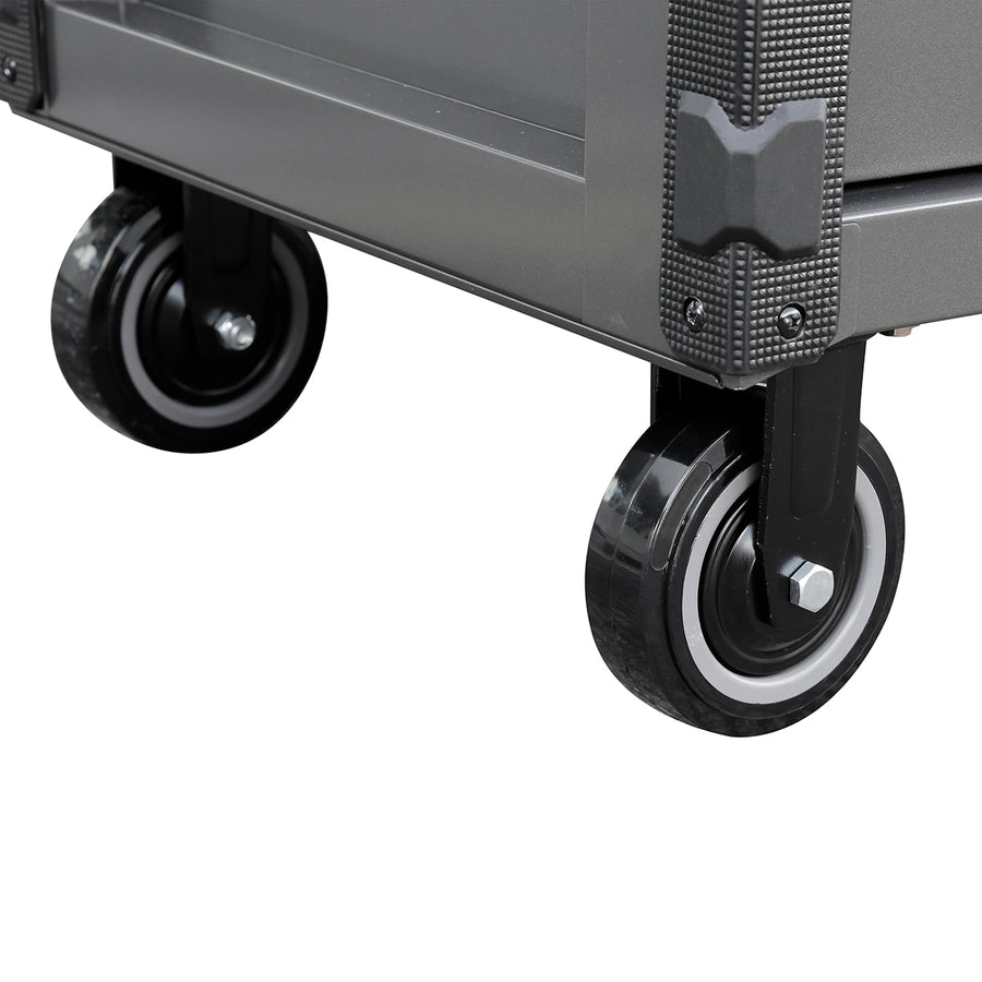 Pro Series 36" Mechanics Cart in Metallic Gray, Blue Trim