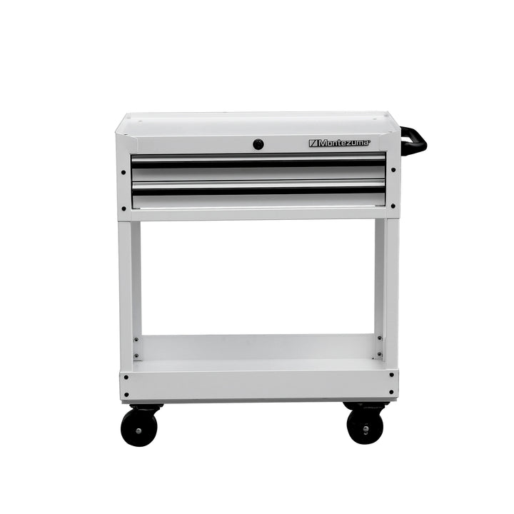 31 in. 2-Drawer Utility Cart in White