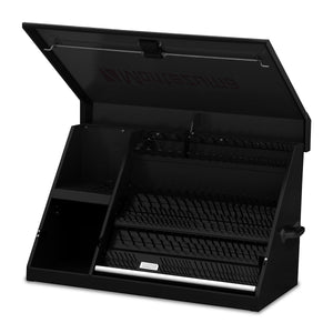 36 x 17 in. Steel Triangle® Toolbox Black with Black accents