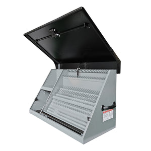 36 x 17 in. Steel Triangle® Toolbox in Black and Gray