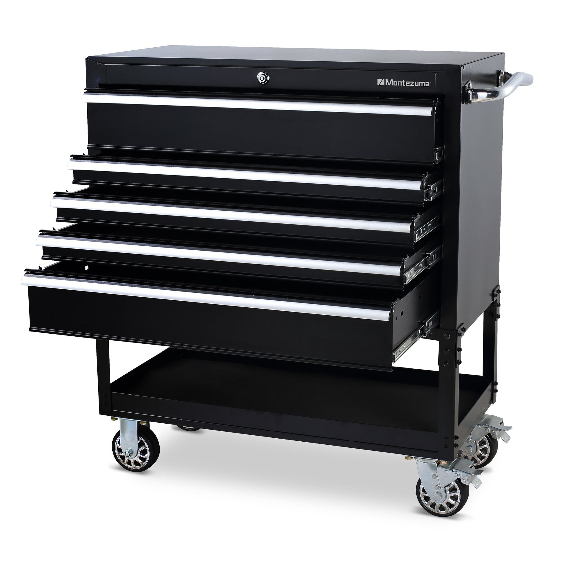 36 in. 5-Drawer Utility Cart – Montezuma® Toolboxes & Tool