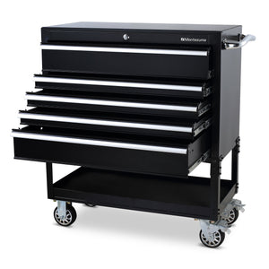 Montezuma service cart with drawers and casters