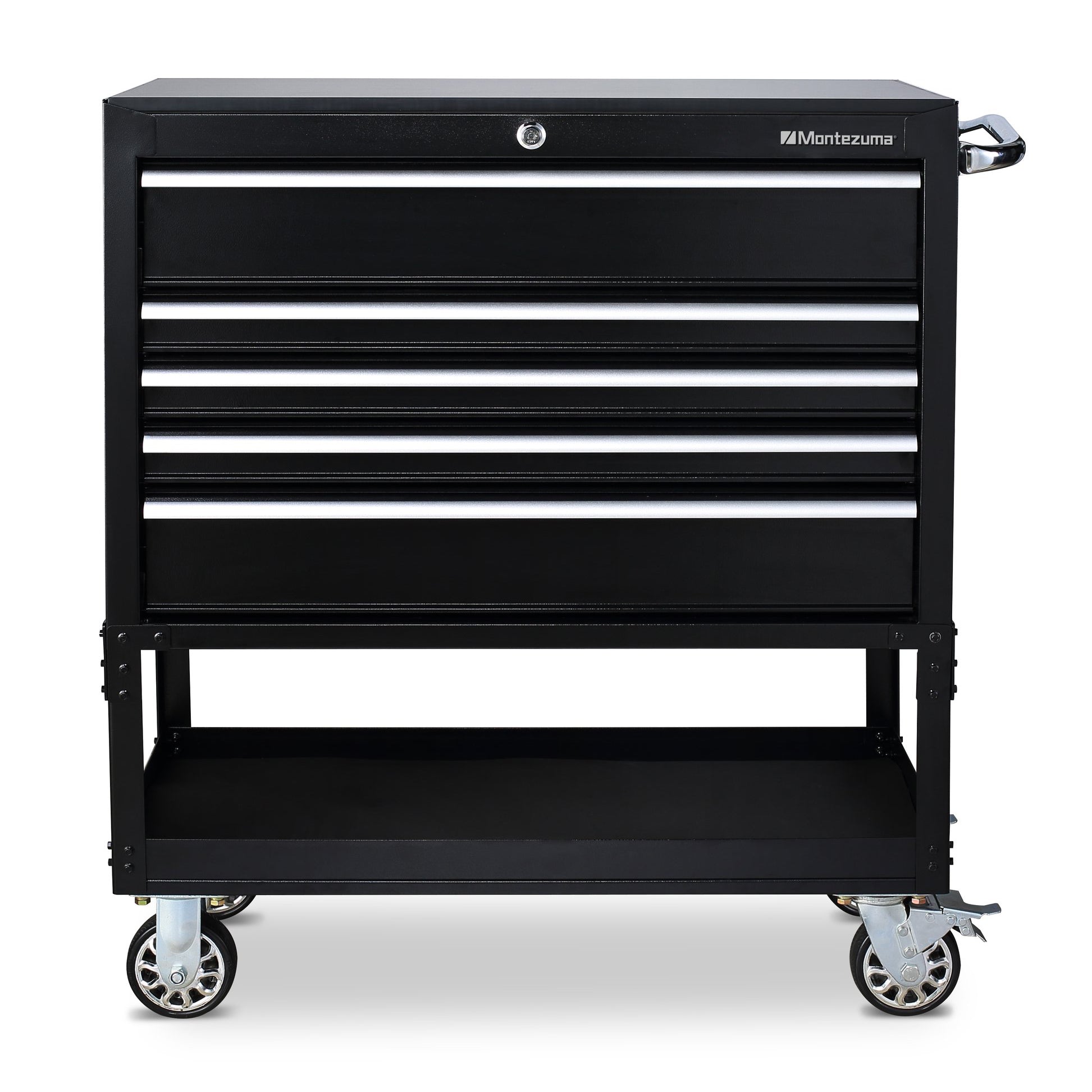 36 in. 5-Drawer Utility Cart – Montezuma® Toolboxes & Tool Storage