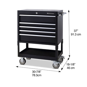 30 in. 5-Drawer Utility Cart