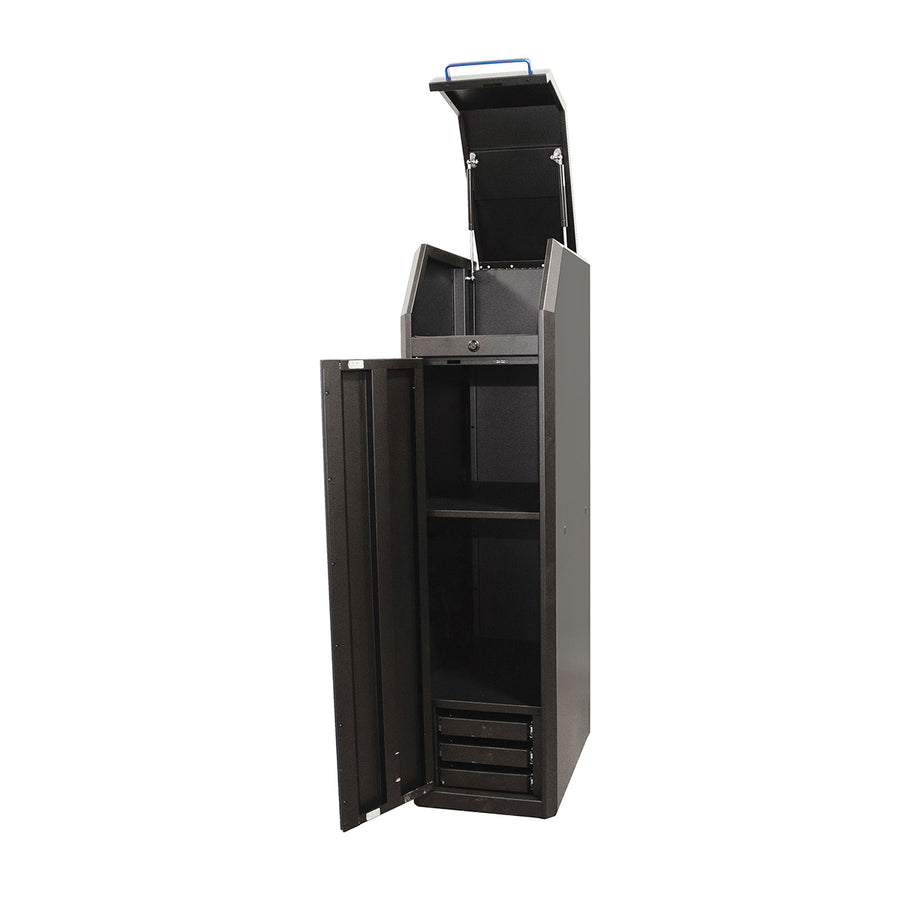 16 x 24 in. 3-Drawer Side Locker – Montezuma® Toolboxes & Tool Storage