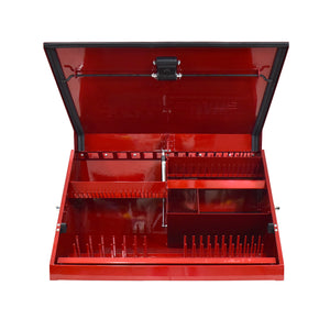 30 x 15 in. Steel Triangle Toolbox in Metallic Red