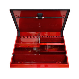 30 x 15 in. Steel Triangle Toolbox in Metallic Red