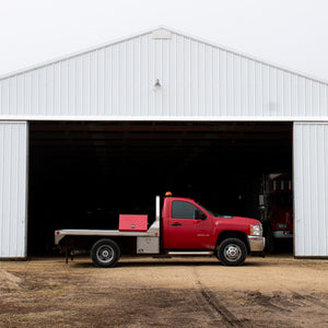 30 x 15 in. Steel Triangle® Toolbox in Metallic Red