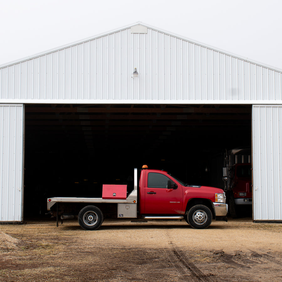 30 x 15 in. Steel Triangle® Toolbox in Metallic Red