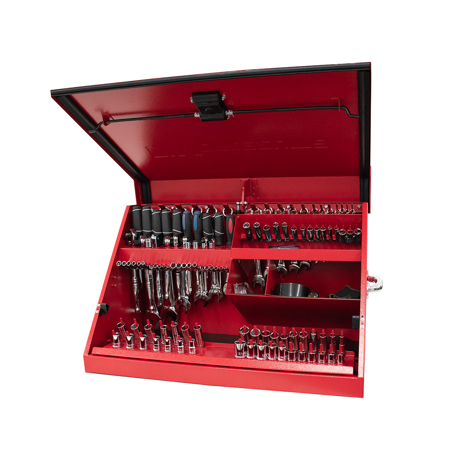 30 x 15 in. Steel Triangle Toolbox in Red