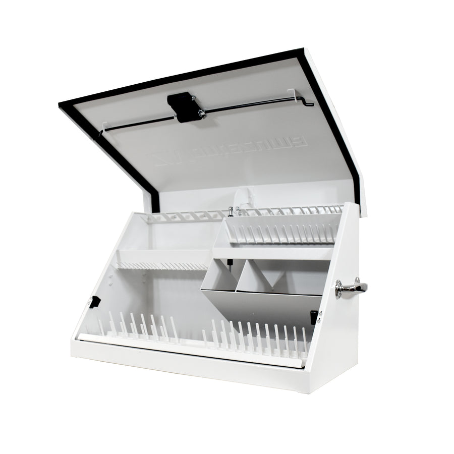 30 x 15 in. Steel Triangle Toolbox in White