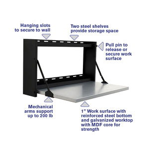 Fold Down Workstation