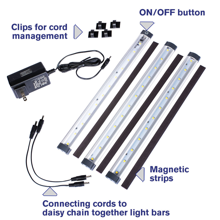 Kit d’éclairage D.E.L. à 3 barres
