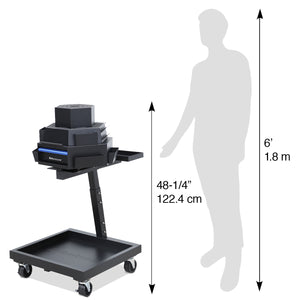 3-Tier Steel Mobile Revolving Tool Cart