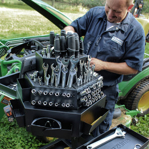 Chariot à outils rotatif mobile à 3 niveaux en acier – Boîtes à outils et  le rangement d'outils Montezuma®