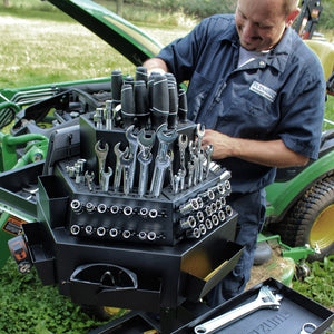 3-Tier Steel Mobile Revolving Tool Cart