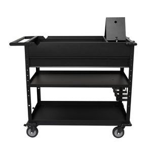 40 in. Mobile Work Cart with Power Tool Holder