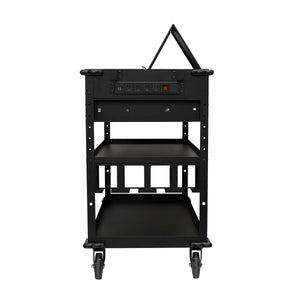 40 in. Mobile Work Cart with Power Tool Holder