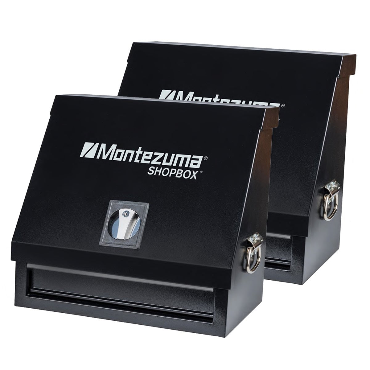 Montezuma 18 x 12 in. Steel Shopbox Bundle In Black – Model: SB180DB-2