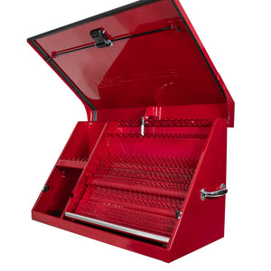 36 x 17 in. Steel Triangle Toolbox in Metallic Red