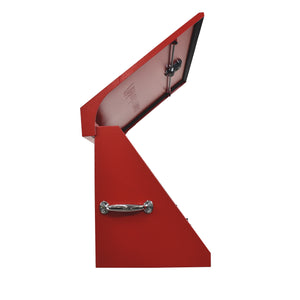 36 x 17 in. Steel Triangle Toolbox in Red