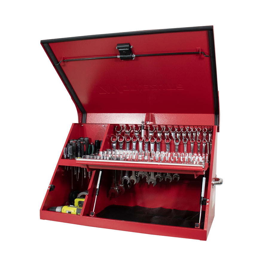 36 x 17 in. Steel Triangle Toolbox in Red