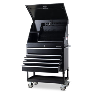 Montezuma portable triangle toolbox with utility cart