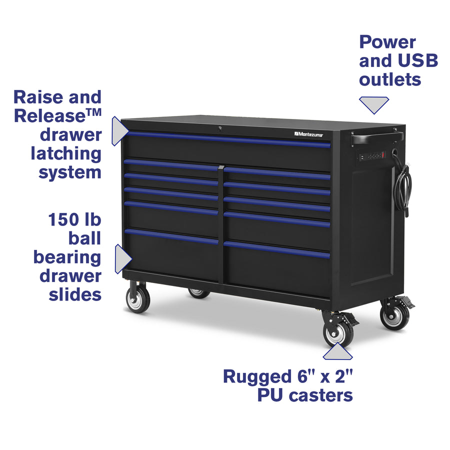 56 x 24 in. 11-Drawer Tool Cabinet