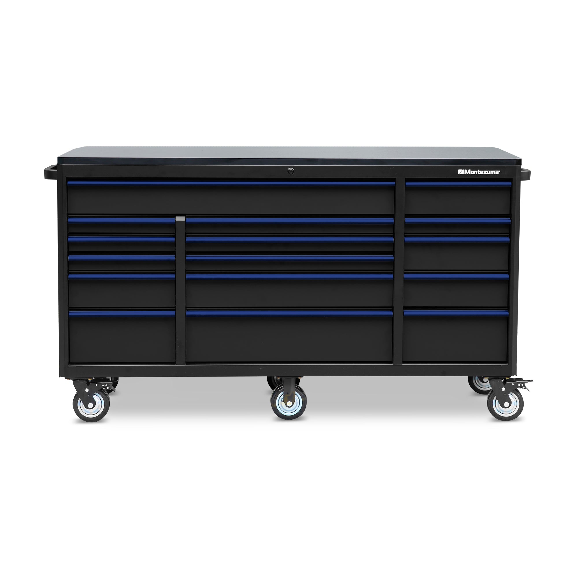 Montezuma BKM722416TC 72 x 24 in. 16-Drawer Tool Cabinet